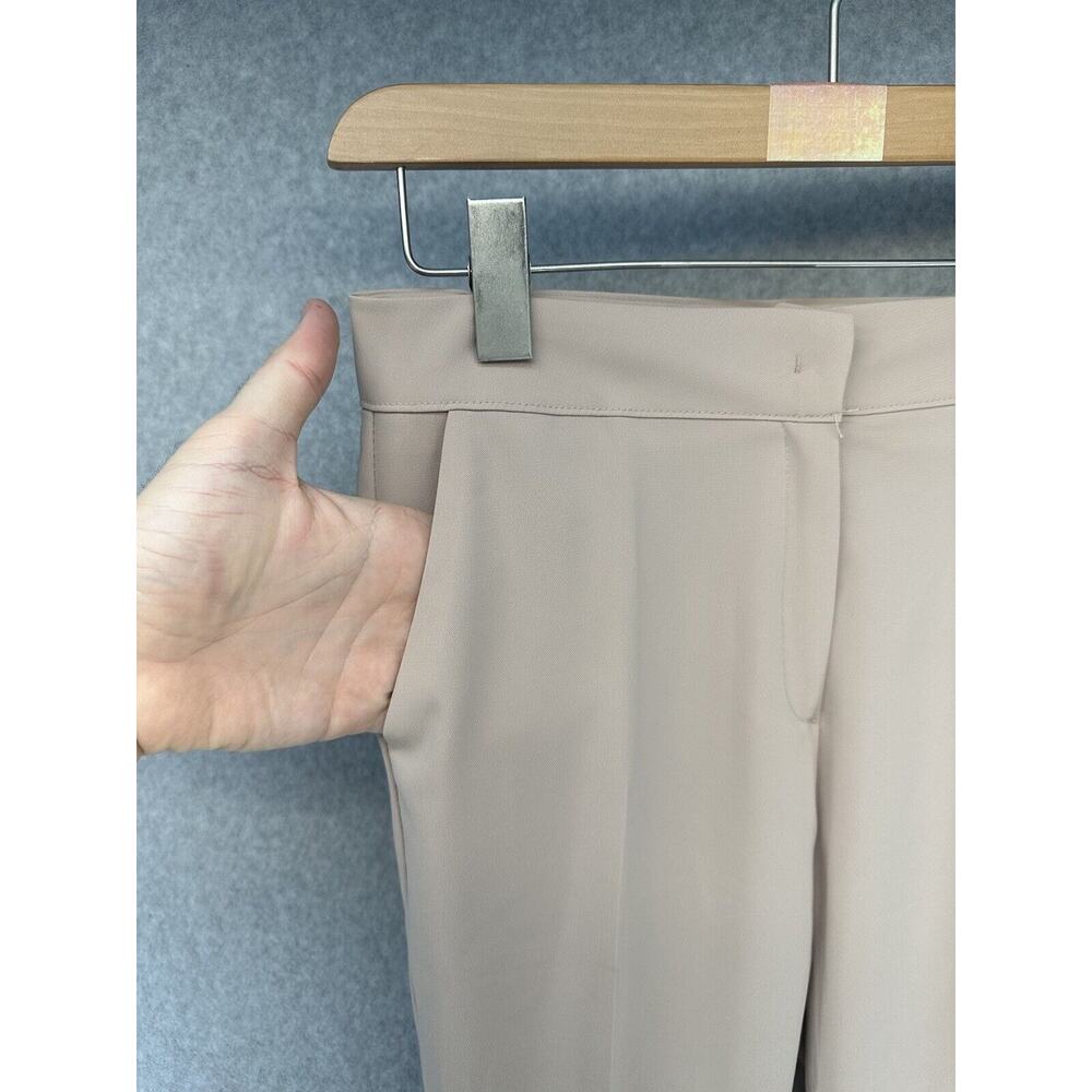 Mango Womens Dress Pants Size Small with Flare Leg 25" Inseam Light Brown - Picture 8 of 11